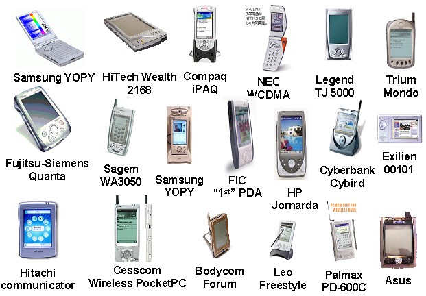Diferentes dispositivos mviles